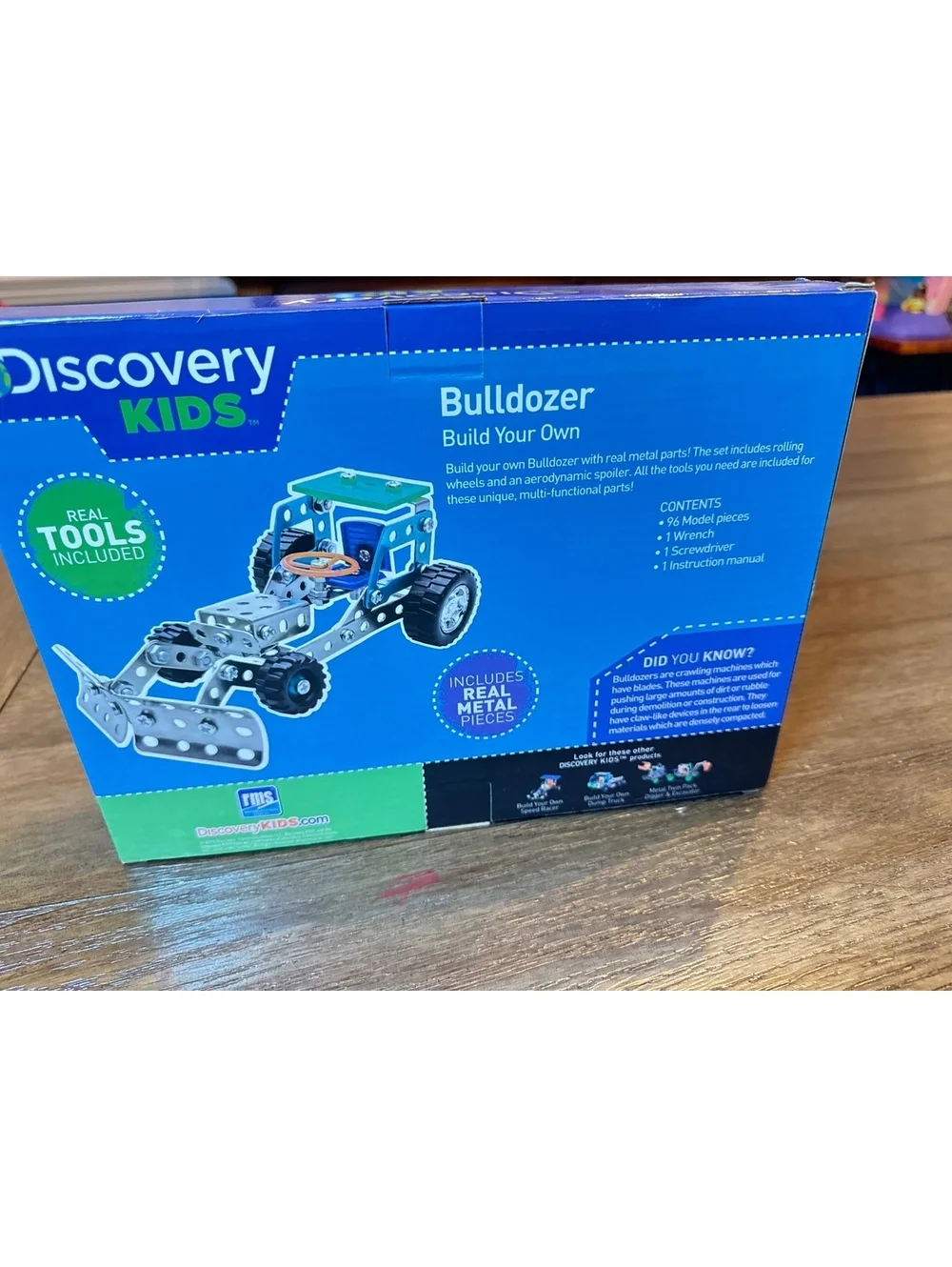 Discovery Kids Build Your Own Bulldozer Metal Model Kit